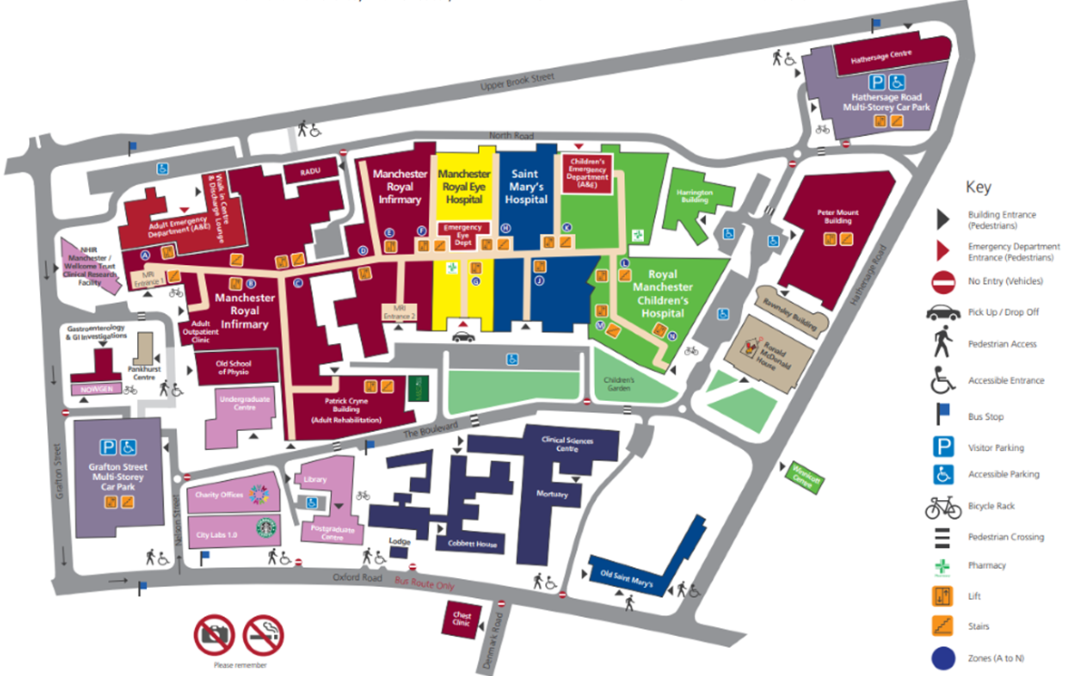 Royal Lancaster Infirmary Hospital Map   Map 2 