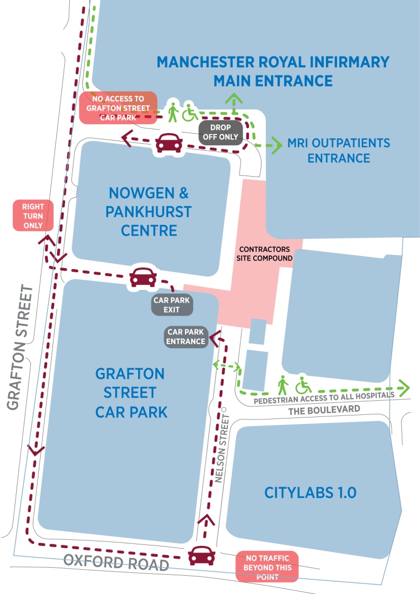 Map Of Manchester Royal Infirmary