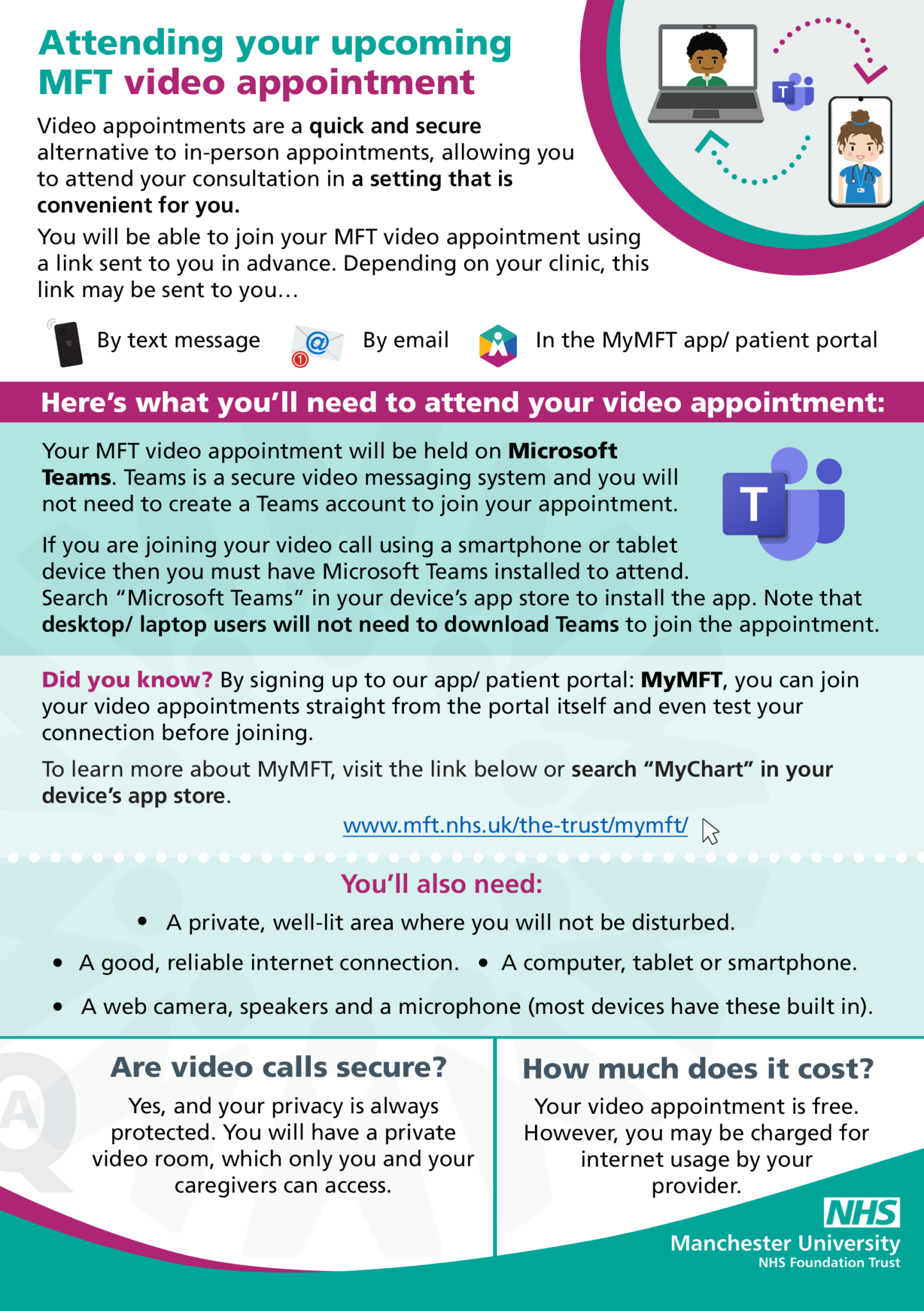 Virtual Video Appointments - Manchester University NHS Foundation Trust