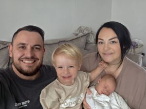 Steve and Faye Williams with their two children