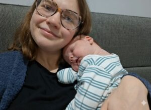 Photo of Alex Taylor with baby son Jesse