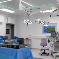 Inside one of the new theatres at Trafford General Hospital
