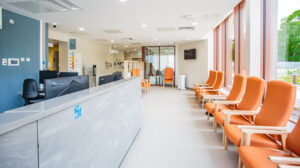 Interior reception area of CDC