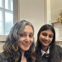Selfie of two women