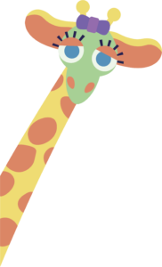 cartoon giraffe.