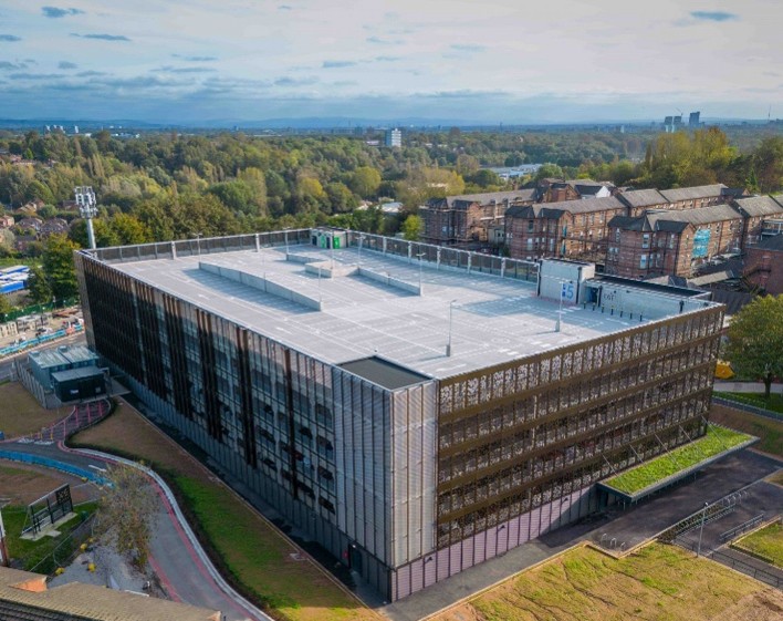 Multi-storey car park.