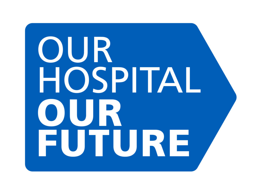 Logo saying Our Hospital, Our Future