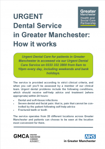 Emergency Dental Clinic - University Dental Hospital of Manchester