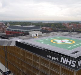 Helipad construction gets underway