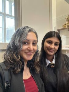 Selfie of two women