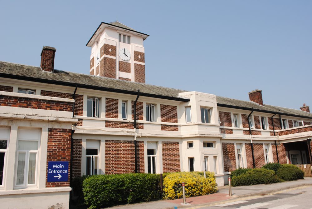Trafford General Hospital main entrance