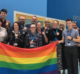 Staff at MFT wear their Rainbow badges with pride