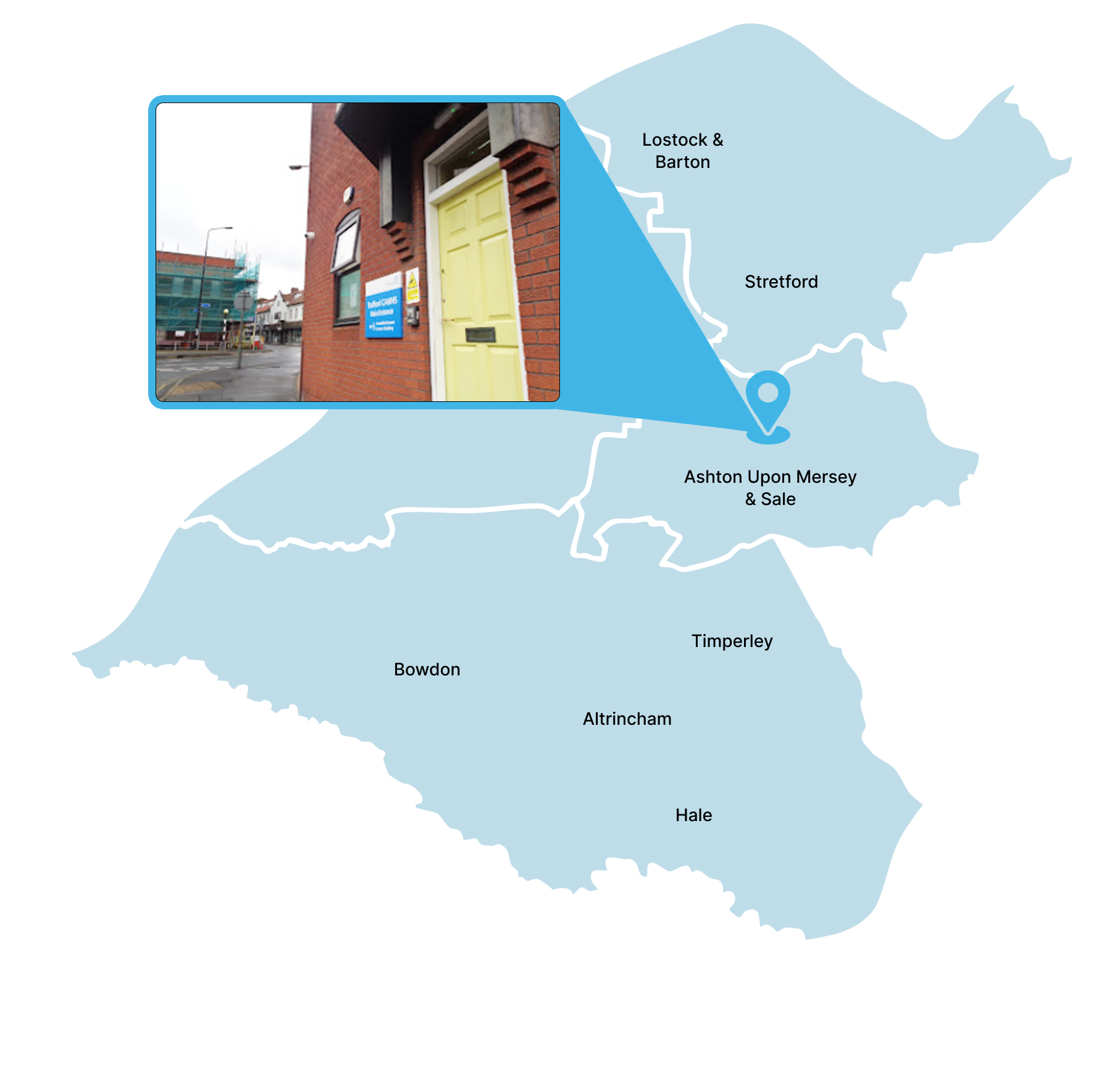 Map of the TIPS area.